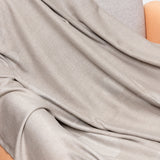 Light Gray tone Jacquard Woven Inflight Throw