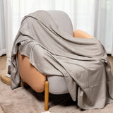 Light Gray tone Jacquard Woven Inflight Throw